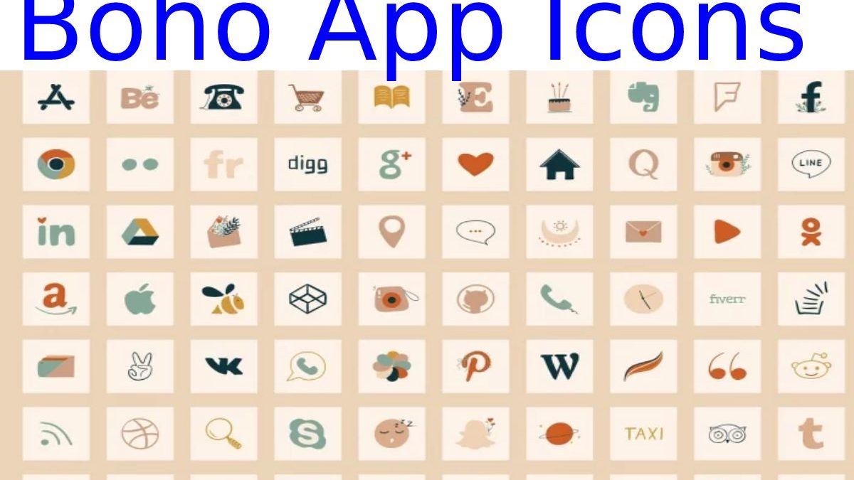 Boho App Icons – Download, Applications and More