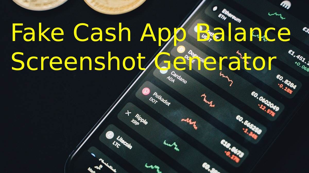 Fake Cash App Balance Screenshot Generator