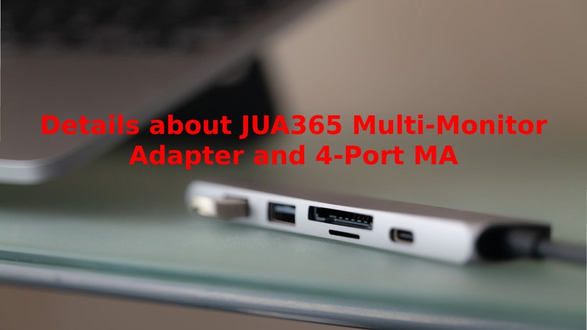 Details about JUA365 Multi-Monitor Adapter and 4-Port MA